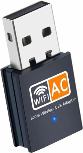 Image of Wifi Dongle, AC600 802.11AC Dual Band 2.4Ghz And 5GHz Mini Wireless Network USB Wifi Adapter for PC Desktop Laptop, Support Windows 11/10/8/7/Vista/XP, Mac Os X 10.9-10.15