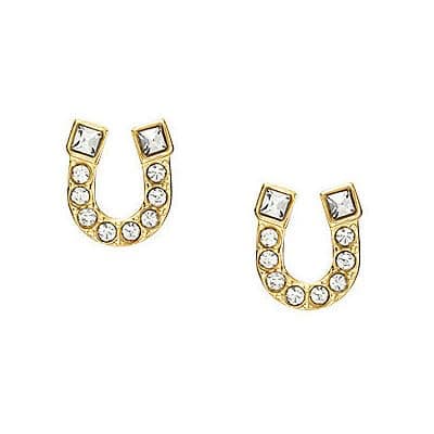 Image of Fossil Women's Gold tone Stainless steel with post/stud closure Earrings