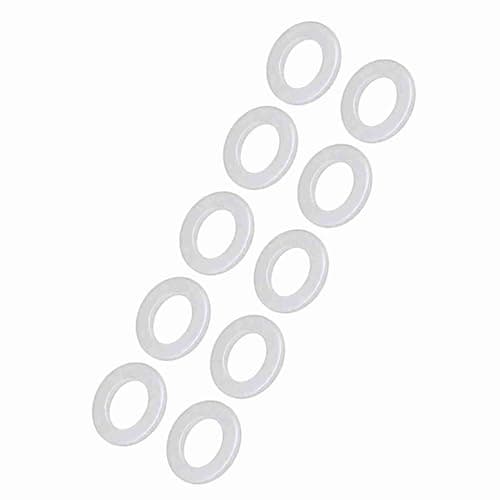 Image of Oil Drain Plug Gaskets, Premium Aluminum 10pcs Set Oil Pan Drain Washer Gasket 14MM M14 for Cars Motorcycles DIY Mechanics