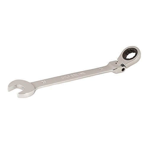 Image of Silverline 589698 Flexible Head Ratchet Spanner 21 mm