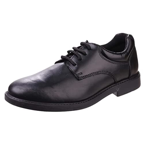 Image of Hush Puppies Boys Tim Senior School Uniform Shoe, Black, 6 UK