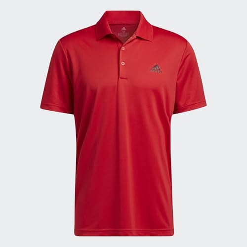Image of adidas Men's Performance Primegreen Polo Shirt (Short Sleeve) S Collegiate red