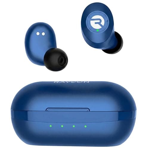 Image of Raycon The Everyday Bluetooth Wireless Earbuds with Microphone- Stereo Sound in-Ear Bluetooth Headset True Wireless Earbuds 32 Hours Playtime (Matte Blue)