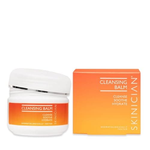 Image of SKINICIAN Cleansing Balm 100ml – Gentle Makeup Remover & Oil Face Cleanser with Avocado, Jojoba & Vitamin E – Hydrating Balm-to-Oil Formula for Waterproof Makeup, SPF & Double Cleansing