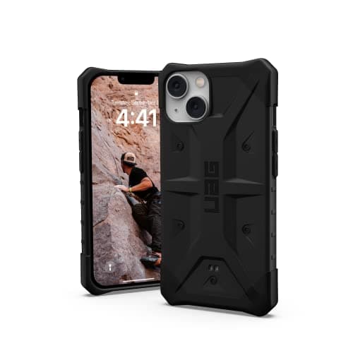 Image of URBAN ARMOR GEAR UAG Designed for iPhone 14 Case Black 6.1" Pathfinder Slim Lightweight Shockproof Dropproof Rugged Protective Cover Compatible with Wireless Charging