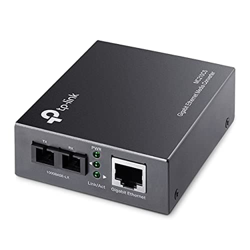 Image of TP-Link Gigabit Ethernet Media Converter, Up to 1000Mbps RJ45 to 1000M Single-Mode SC Fiber (MC210CS)