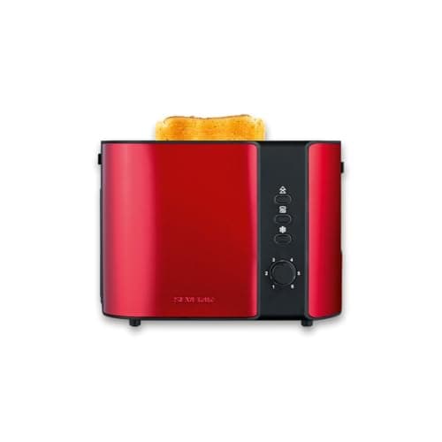 Image of Severin AT 2217 toaster 2 slice(s) 800 W Metallic, Red