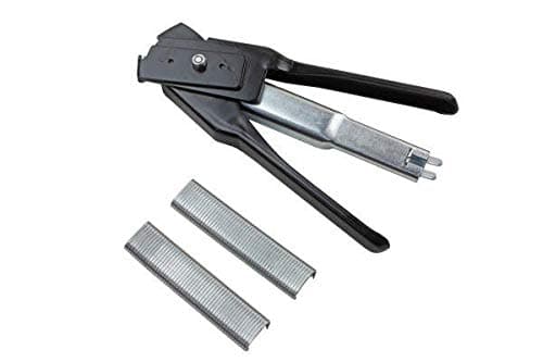 Image of US PRO Tools Automatic Hog Ring Pliers 100 x SR8 Hog Rings Fencing Upholstery 9051