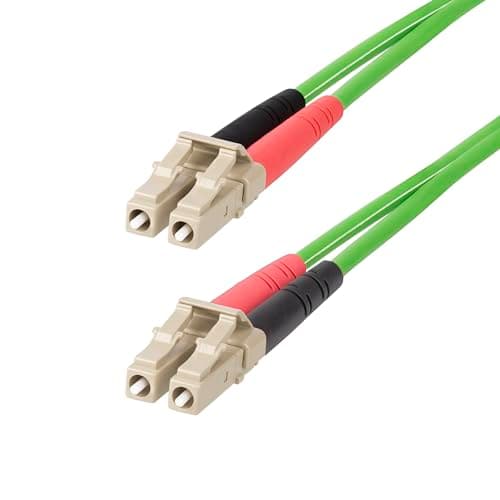 Image of StarTech.com 25m (82ft) LC to LC (UPC) OM5 Multimode Fiber Cable, 50/125µm Duplex LOMMF Zipcord, VCSEL, 40G/100G, Bend Insensitive, Low Insertion Loss, LSZH Fiber Patch Cord (LCLCL-25M-OM5-FIBER)