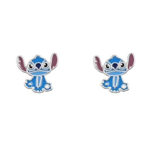 Image of Silver Plated Stitch Stud Earrings