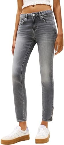 Image of Tommy Jeans Women's Sophie Low Rise Jeans, Grey (Denim Grey), 34W/32L