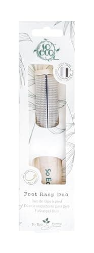 Image of So Eco Biodegradable Double-Sided Foot Rasp – Eco-Friendly Pedicure Foot File for Callus Removal & Smoother Heels, Vegan & Cruelty Free