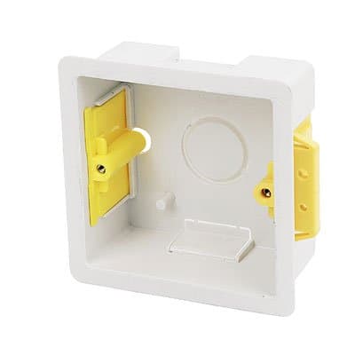 Image of Appleby Plastic Single Dry Lining Plasterboard Wall Box 35mm
