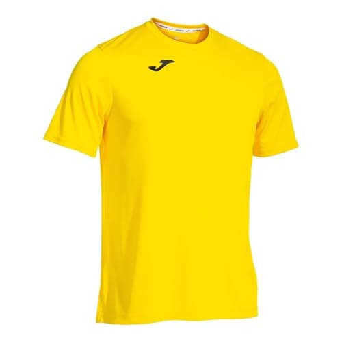 Image of Joma Men's Sports T-Shirt, 6XS - 3XL - Short Sleeve, Lightweight and Breathable, Ideal for Running and Gym - Combi Yellow