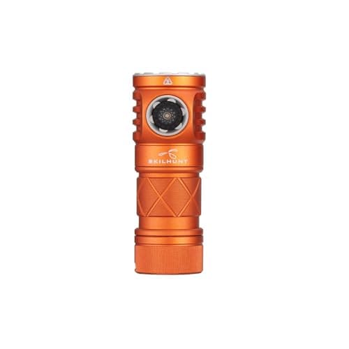 Image of EC2000-Mini RED 2100 lumens White and Red beam USB-C Rechargeable Powerful Aluminum Flashlight-Lightweight, Compact Pocket Light Camping Hiking Running Waterproof Outdoor (High CRI 4500K, Orange)