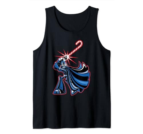 Image of Star Wars Christmas Candy Cane Darth Vader Tank Top