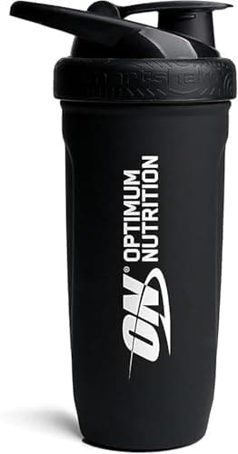Image of Optimum Nutrition Reforce Steel Smartshake, Durable Food-Grade Stainless Steel Protein Shaker Bottle, BPA Free Bottle with Leak-Proof Flip-to-Cap, Easy to Carry Smart Shaker for Protein Shakes, 900 ml