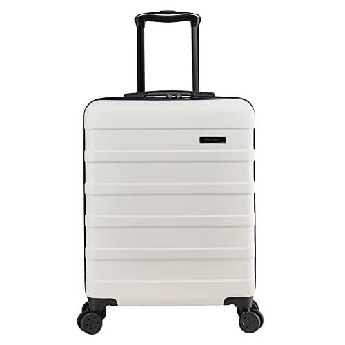 Image of Cabin Max Anode 55x40x20 Cabin Suitcase, Built in Lock, Lightweight Carry On, 8 Wheels, Wet Pocket, Suitable for Ryanair, Easyjet, Paid Hand Luggage Carry-Ons (55 x 40 x 20 cm 40l)
