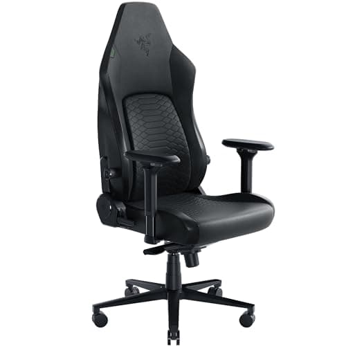 Image of Razer Iskur V2 - Gaming Chair with Adaptive Lumbar Support (EPU-grade Synthetic Leather, High Density Foam Cushions, 4D Armrests, Fully Adjustable Lumbar Curve) Black