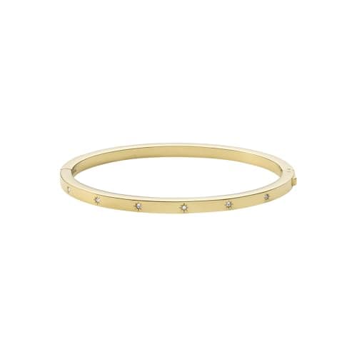Image of Fossil Bracelet for Women Sutton, Length: 61mm x 57mm, Width: 4mm Gold Stainless Steel Bracelet, JF03872710
