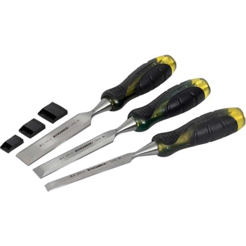 Image of Roughneck ROU30153 Bevel Edge Chisel Set - 3 Piece