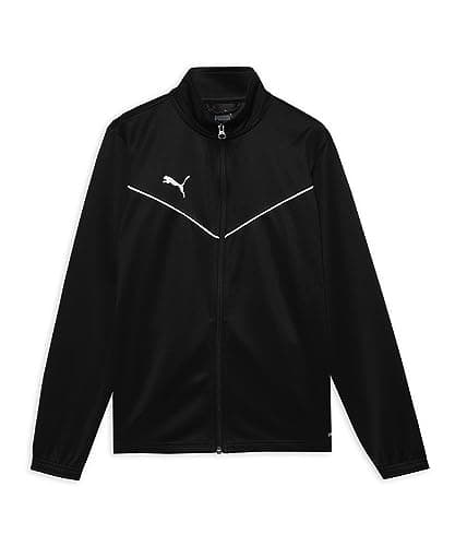 Image of PUMA Childrens Teamrise Training Poly Track Jacket, Puma Black/Puma White, 7-8 Years EU
