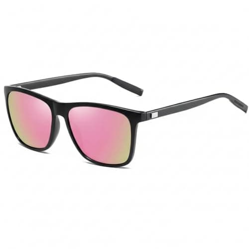 Image of Moleoo Polarised Sunglasses for Men & Women, UV400 Protection Classic Sun glasses, Anti-Glare Lightweight Glasses for Outdoor Beach Running Cycling Fishing Driving Hiking, Pink