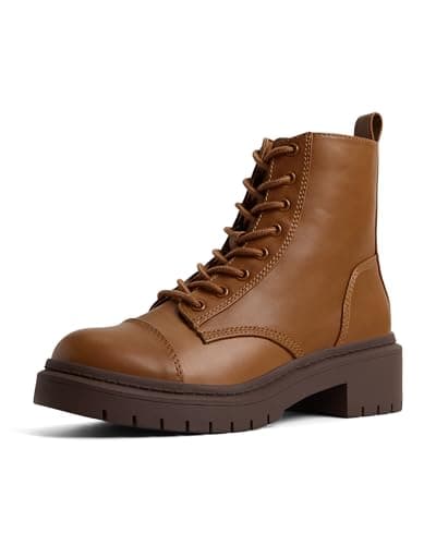 Image of ALDO Women's Goer Combat Boot, Cognac, 5 UK