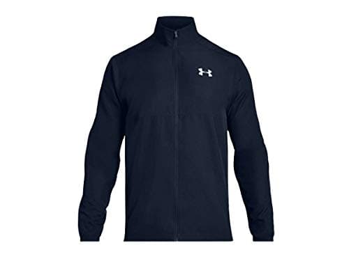 Image of Under Armour Sport Style WOVEN FZ JACKET Warm-up Top - Academy/White, Medium