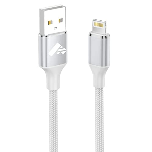 Image of Aioneus iPhone Charger Cable 2M, MFi Certified Lightning Cable Fast Charging iPhone Charger Nylon USB iphone Charging Cable Lead for iPhone 14 13 12 11 Pro Max XS XR X 8 7 6 Plus 5 SE,iPad