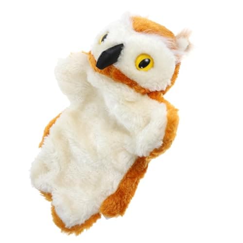 Image of Toddmomy Plush Owl Hand Puppet Interactive Storytelling Performance Prop for Comfortable Stuffed Animal Puppet for Early Education Imaginative Play present