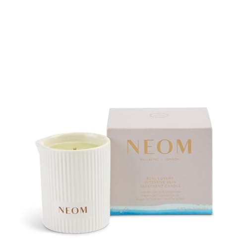 Image of NEOM- Real Luxury Intensive Skin Treatment Candle, 140g | Cocoa Butter & Almond Oil | Lavender & Rosewood Scent | Scent to De Stress