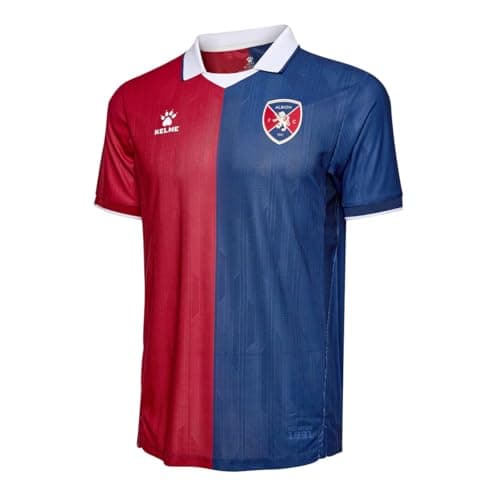 Image of KELME Albion FC (Uruguay) Men's Home Soccer Jersey Football Shirt 2025, Red/Blue, XL