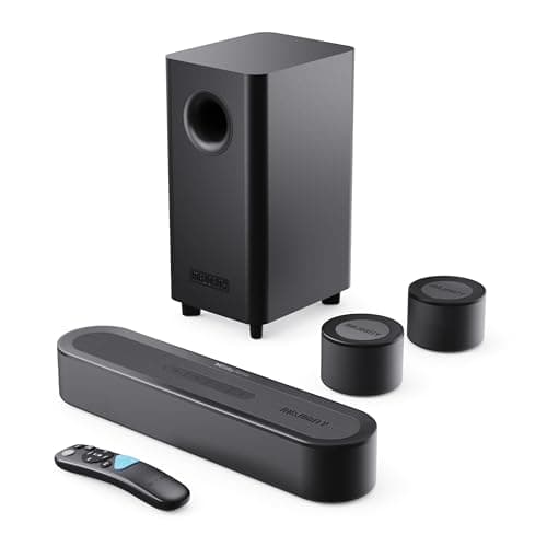 Image of MAJORITY Bowfell Halo 5.1 Dolby Atmos Soundbar | Powerful Subwoofer, 5.3 Bluetooth soundbar | Dolby Atmos Surround Sound System | TV & PC sound bar | HDMI ARC/eARC