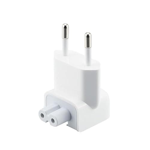 Image of Mac AC Adapter European Travel Charger,EU 2-Pin Power Plug Converter for MacBook Pro/Air, iPad, iPhone - Compact & Lightweight Universal Adapter