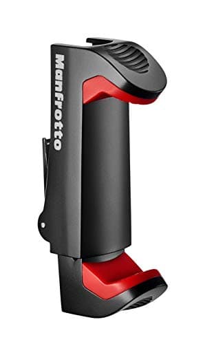 Image of Manfrotto Universal Smartphone Clamp, Pro Version (MCPIXI), Clamp for Mini Camera Tripod, for Table Camera Tripod,Black