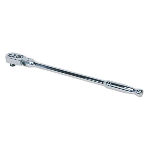 Image of Sealey Ak662F Ratchet Wrench Flexi-Head 445Mm 1/2Sq Drive Pear-Head Flip Reverse