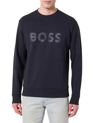 Image of BOSS Men's Sweatshirt, Dark Blue 402, L