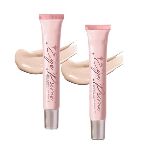 Image of Matte Eyeshadow Primer, Nude Eye Primer Long Lasting Smudge Proof Waterproof No Crease Cream Liquid Eyeshadow & Eyeliner Eye Base Makeup Enhances Eyelid Makeup for Bright Color - 2PCS