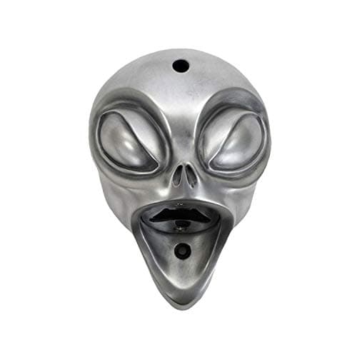Image of Beer Buddies - Alien wall mounted bottle opener. Silver finish