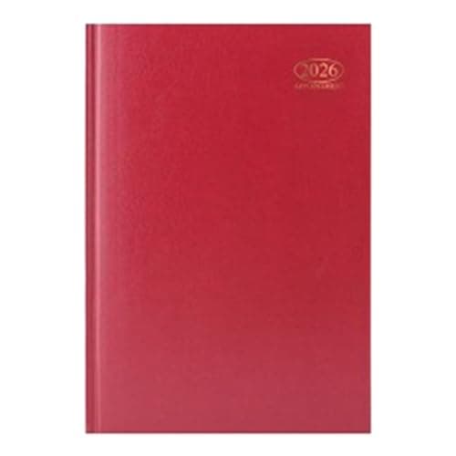 Image of 1ABOVE 2026 Premium Quality A4 Day to Page Appointment Diary |Hardback Casebound DAP Year Planner for Appointments- for Home and Office Use (RED)
