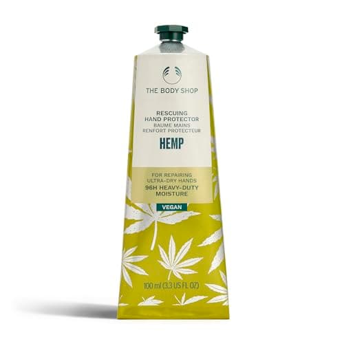 Image of The Body Shop Hemp Hand Protector (1x 100ml), Heavy-Duty Hand Cream for Ultra-Dry Skin, 96H Intense Moisture, With Hemp Seed Oil, Non-Greasy Formula, Hand Balm to Repair Dry Skin