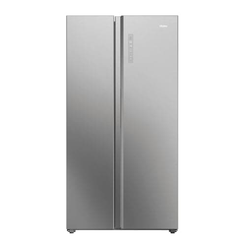 Image of Haier HSW79F18ANMM American Style Fridge Freezer SBS 90 Series 7, Silver, A Rated
