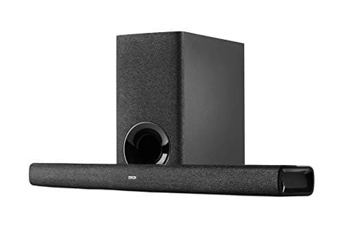 Image of Denon DHT-S416 Soundbar with Wireless Subwoofer, Bluetooth Sound Bar for Surround Sound System, Dolby Digital 5.1, Built-In Google Chromecast, HDMI ARC, Wall Mountable, Including HDMI Cable