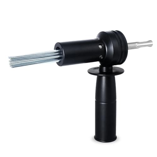 Image of Electric Hammer Needle Scaler Adapter, Heavy Duty Sds Shank Needle Scaler Attachment Adapter With 18 Needles For Electric Hammer Tools