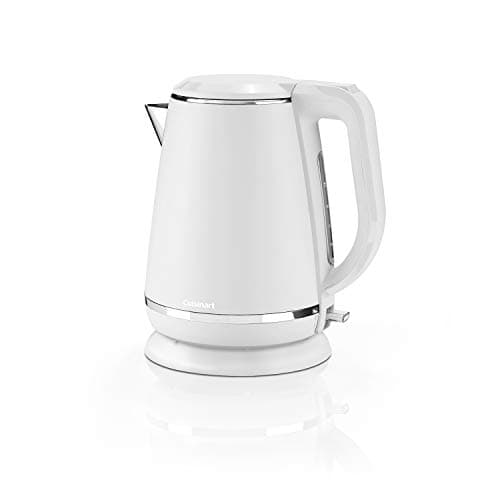 Image of Cuisinart Jug electric kettle, Fast boil, cordless kettle, 3KW, Warm White, Stainless Steel, Matte Finish, 1.5L Capacity, Part of coordinating kettle and toaster sets.