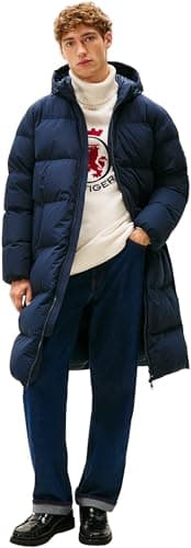 Image of Tommy Hilfiger Men’s Down Quilted Parka, Blue (Desert Sky), L