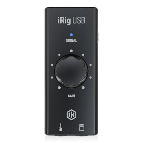 Image of IK Multimedia iRig USB Guitar USB-C Audio Interface for Mac and PC - High Resolution Audio Transmission, AMP Output with Two FX/Thru Modes, Input Gain Controller, Includes IK App and Software Package