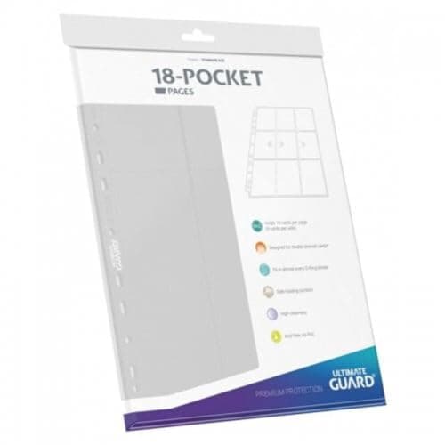 Image of Ultimate Guard 18-Pocket Pages Side-Loading Album (White)