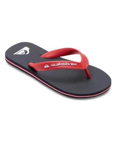 Image of Quiksilver Boy's Molokai Youth Sandal, Blue/RED/Blue, 10 UK Child